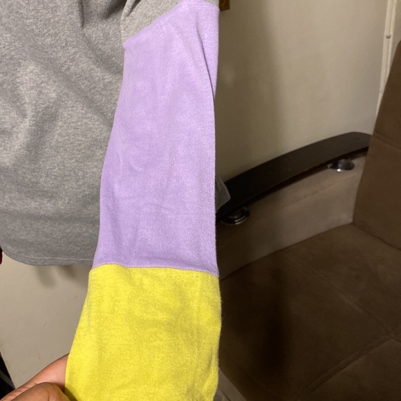 Allegra K women multicolore long sleeve top size L in excellent condition - Picture 3 of 8